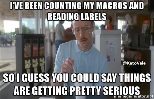 I'VE BEEN COUNTING MY MACROS AND READING LABELS