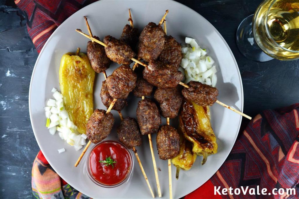 Keto beef skewers