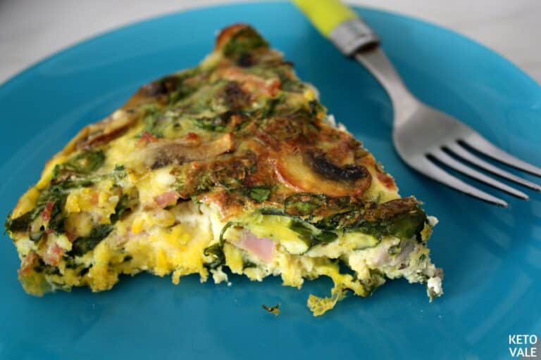 Keto Ham and Cheese Quiche with Mushroom KetoVale