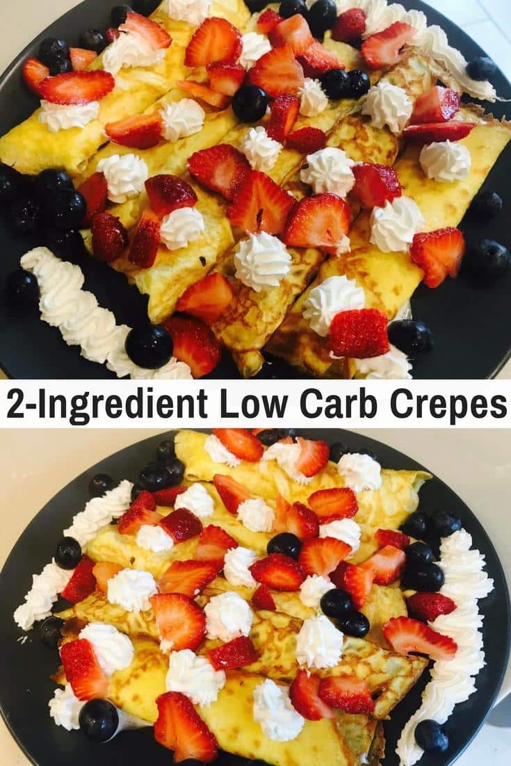 2 Ingredient Keto Crepes