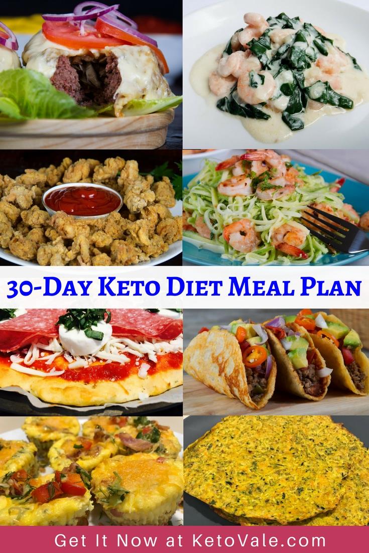 30+ Day Keto Diet Meal Plan, Shopping List & Free PDF Menu | KetoVale