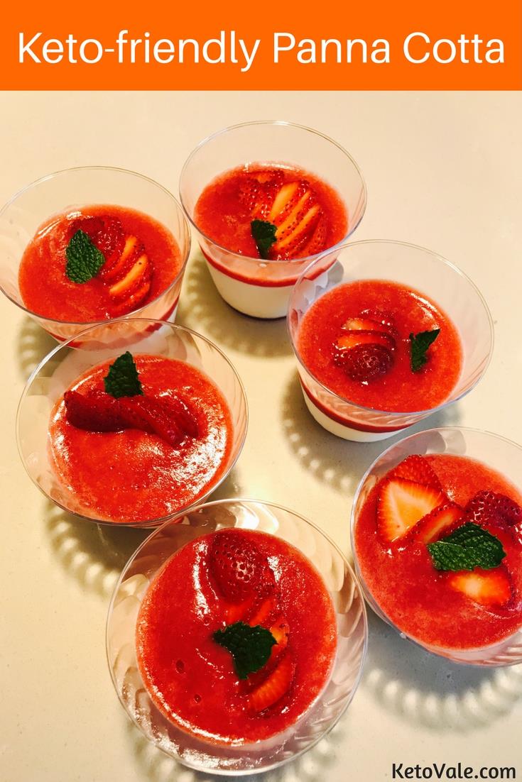 Keto-friendly Panna Cotta