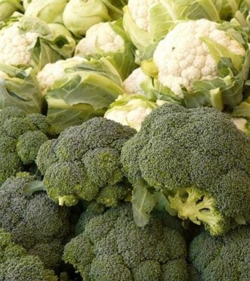 cauliflower and broccoli