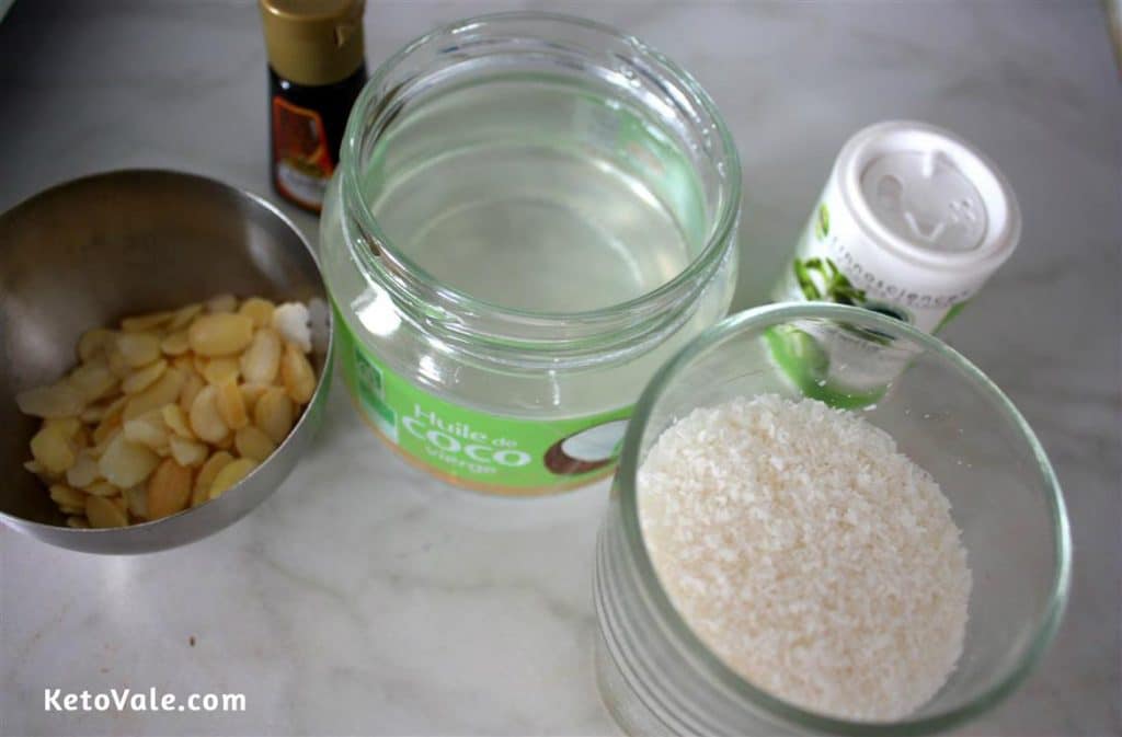 coconut cheese almonds