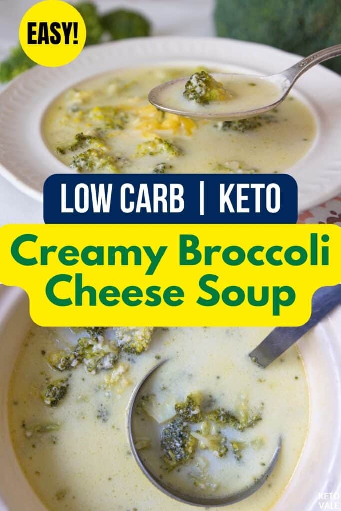 Keto Broccoli Cheese Soup (Fast and Easy!) | KetoVale