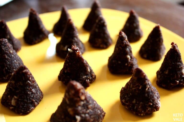 Keto Peanut Butter Cream Cheese Fat Bombs with Cocoa and Coconut KetoVale