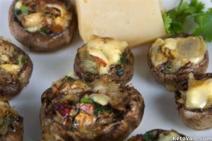 Baked stuffed mushrooms