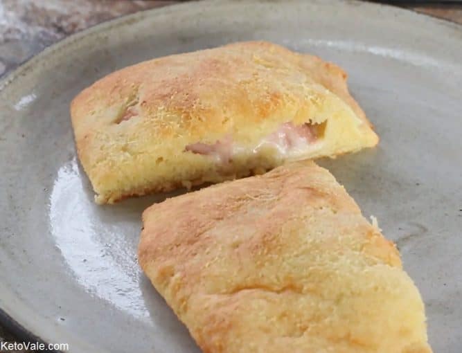 Ham and Cheese Hot Pockets Low Carb Recipe Keto Vale