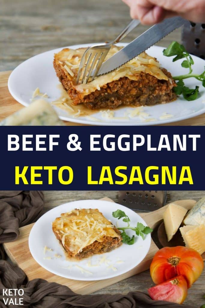 Easy Keto Eggplant Lasagna Low Carb Recipe KetoVale
