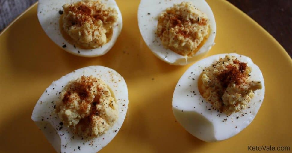 Very Simple Keto Deviled Eggs Low Carb Recipe KetoVale