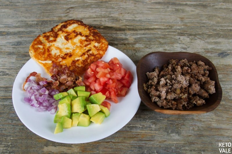 Making taco toppings