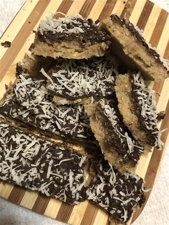 No bake low carb cookie bars