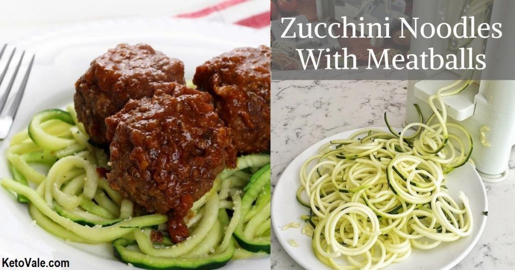 Zucchini Noodles With Meatballs