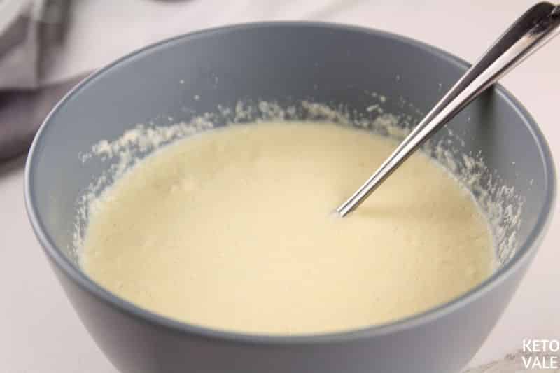 beat egg heavy cream parmesan