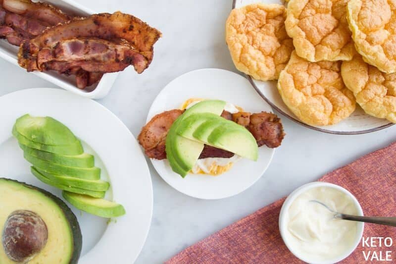 cloud bread bacon avocado