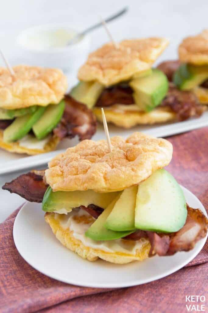 keto cloud bread sandwich