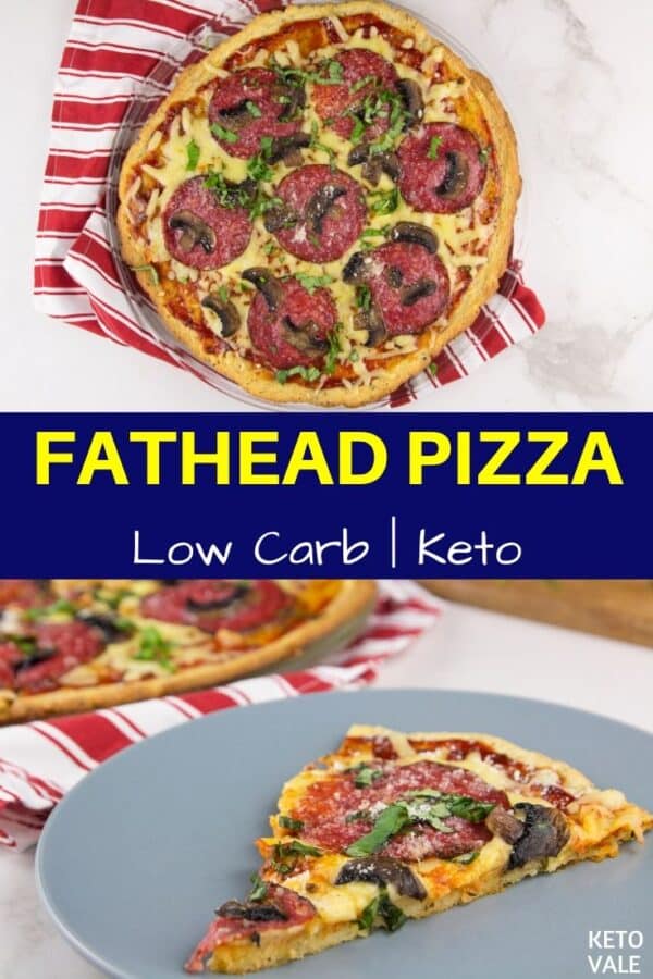 Keto Fathead Pizza The Best Low Carb Crust Recipe KetoVale