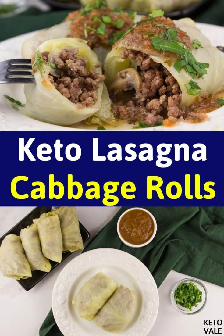 keto cabbage lasagna roll ups