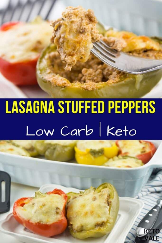 keto lasagna stuffed peppers