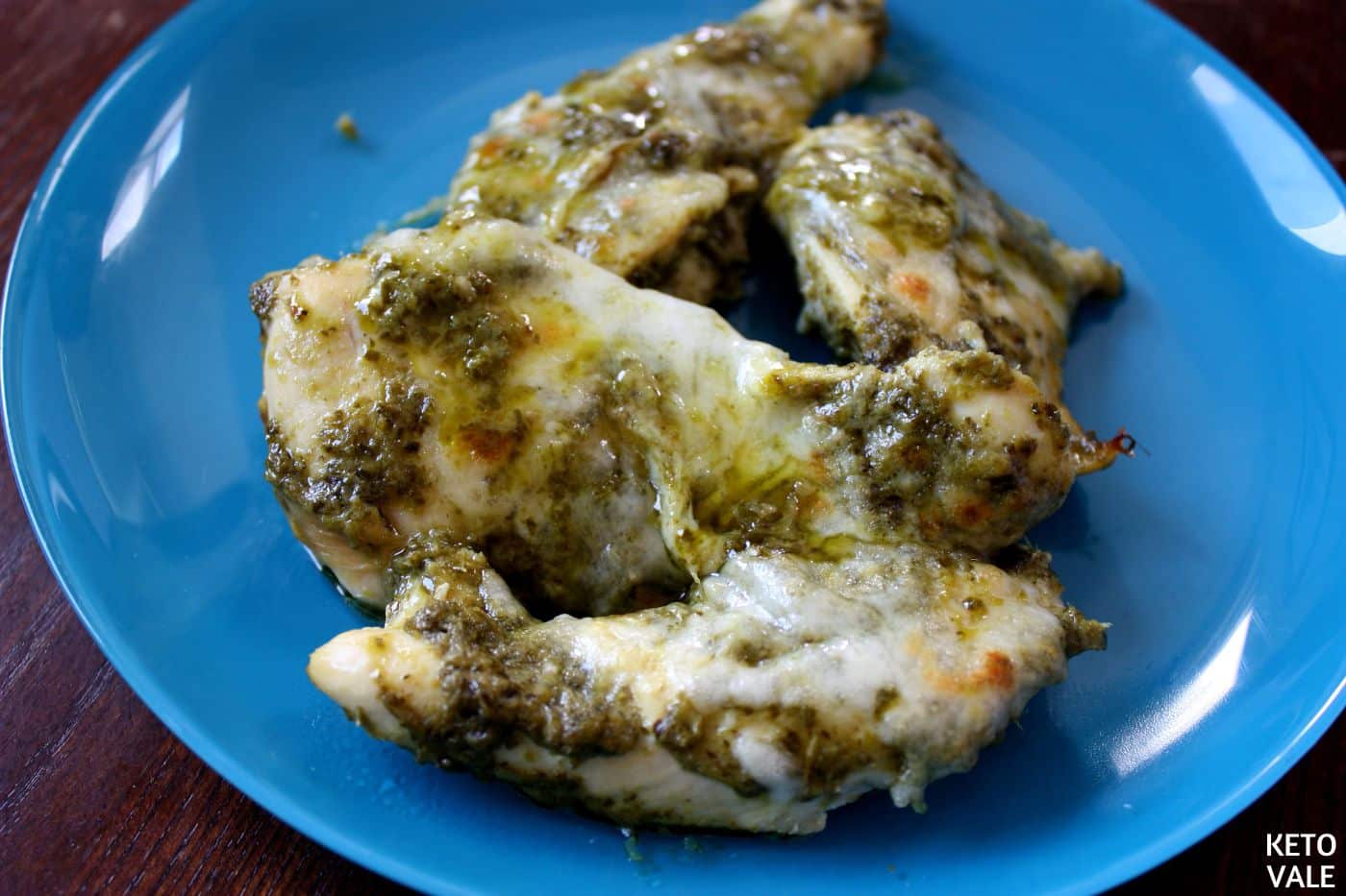 Keto Pesto Chicken with Mozzarella Low Carb Recipe KetoVale