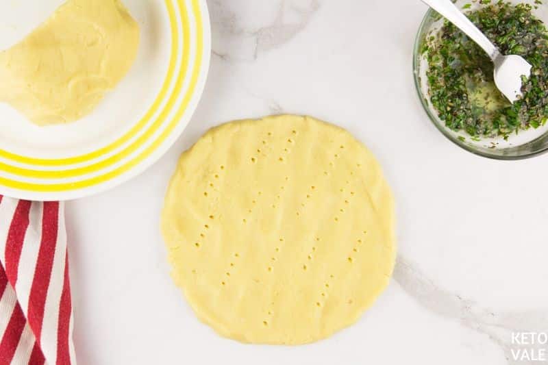 knead focaccia bread dough