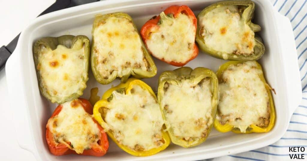 keto lasagna stuffed peppers