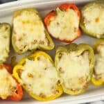 keto lasagna stuffed peppers