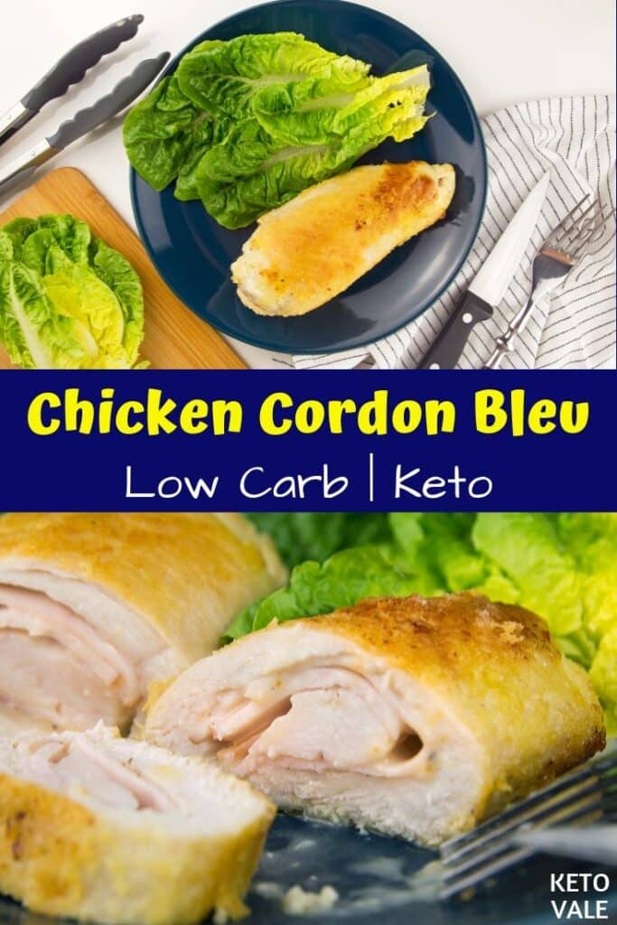 low carb chicken cordon bleu