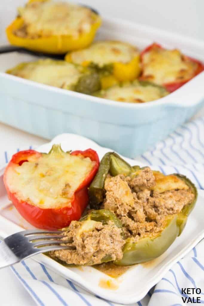 low carb lasagna stuffed peppers