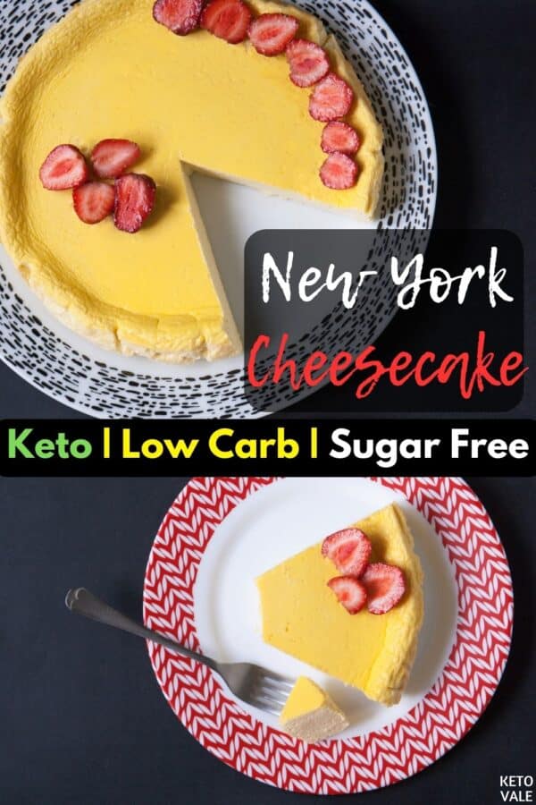 Keto New York Cheesecake Low Carb Recipe | KetoVale