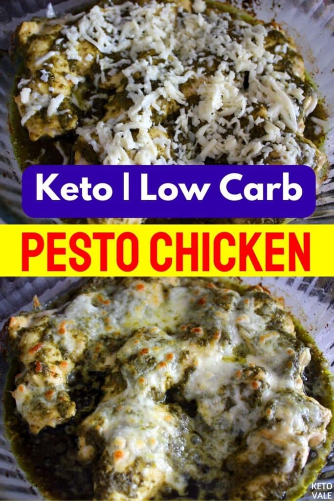 low carb pesto mozzarella chicken