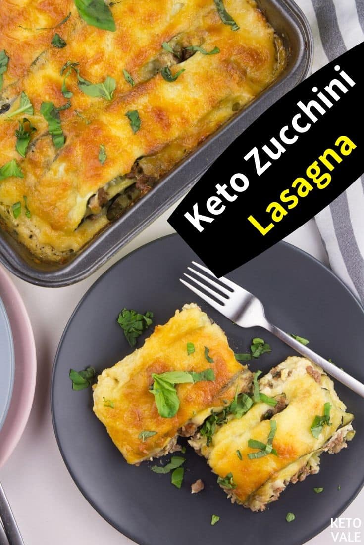 low carb zucchini beef lasagna