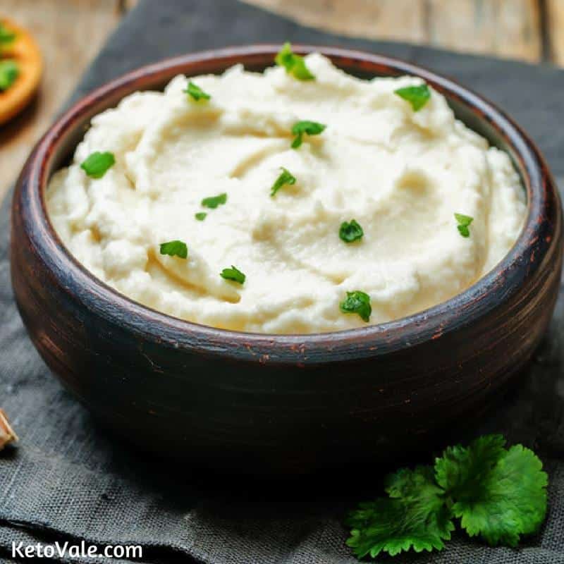 Keto Easy Creamy Mashed Cauliflower Low Carb Recipe