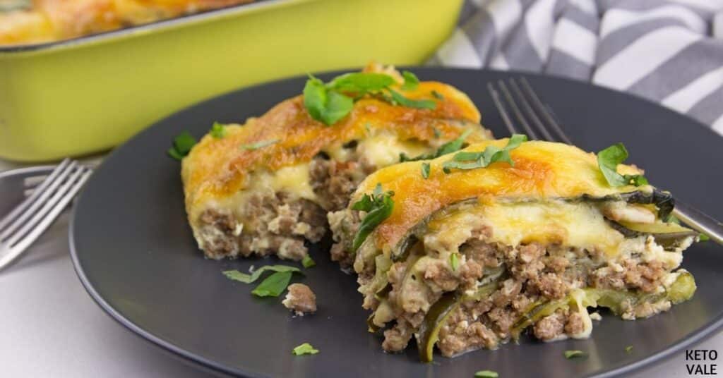 noodleless keto zucchini lasagna