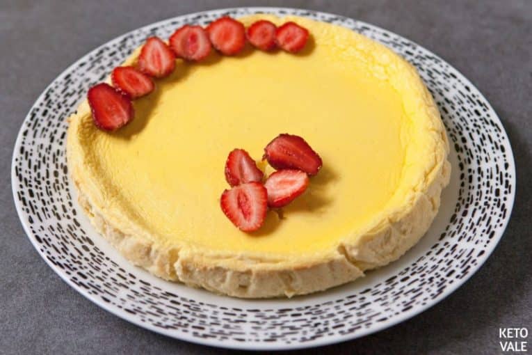 Keto New York Cheesecake Sugar Free Low Carb Recipe | Keto Vale