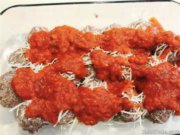 Keto Easy Baked Parmesan Meatballs Low Carb Recipe | Keto Vale