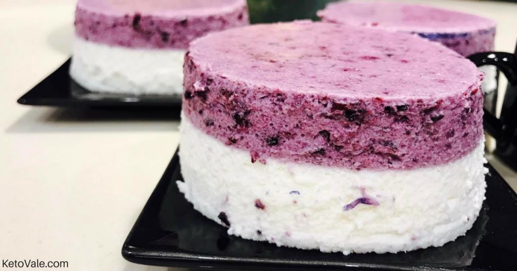 Blueberry Vanilla Mousse Cake