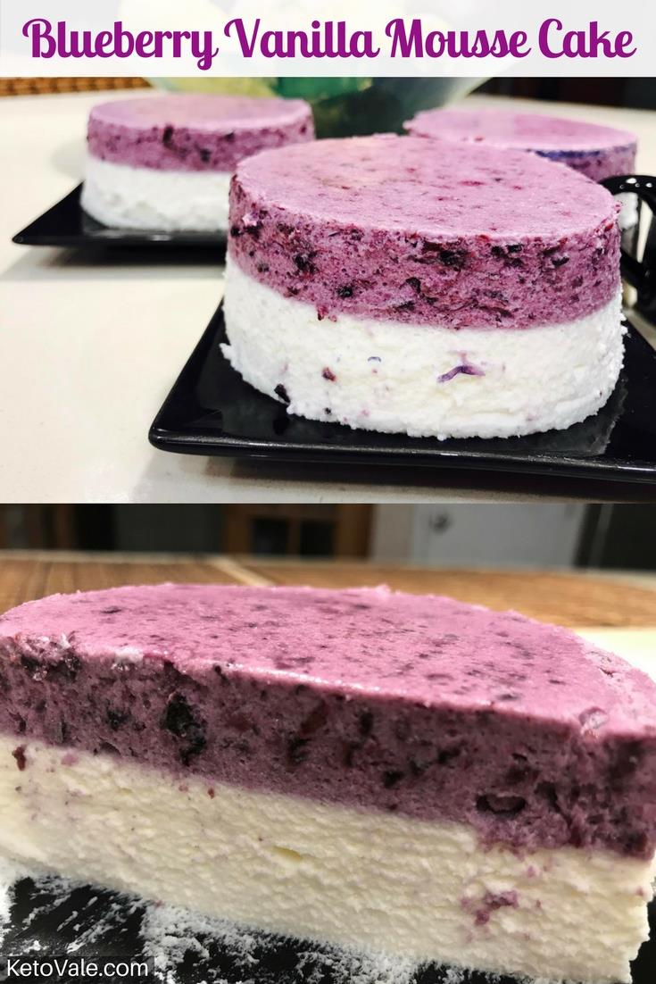 Blueberry Vanilla Mousse Cake Recipe