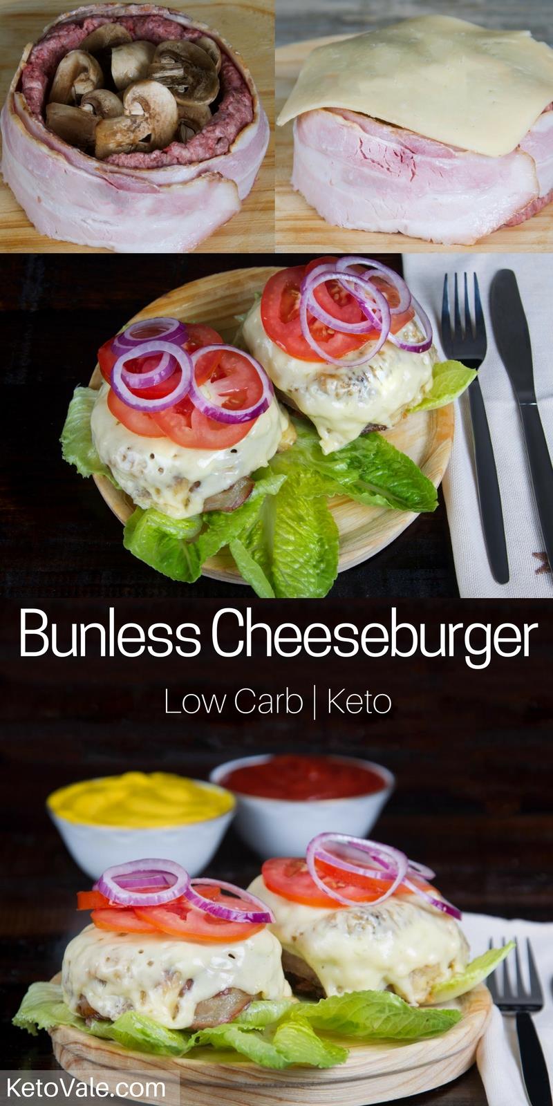 Bunless Cheeseburger