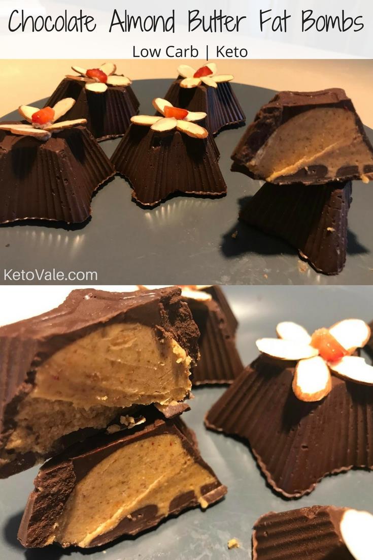 Chocolate Almond Butter Fat Bombs