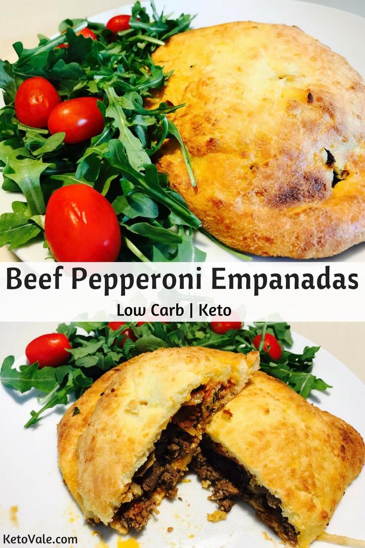 Keto Beef Pepperoni Empanadas