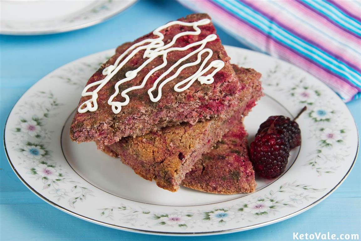 Easy Keto Blackberry Scones Low Carb Recipe KetoVale