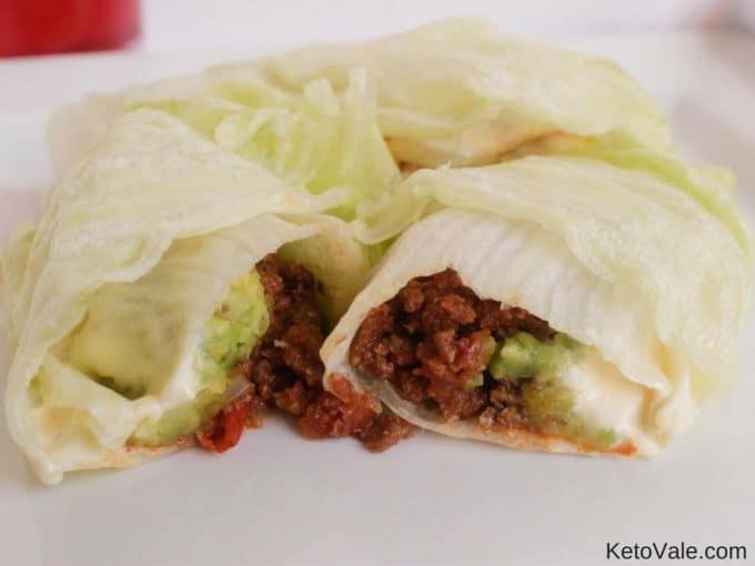 Lettuce Rolls with Ground Beef Low Carb Recipe