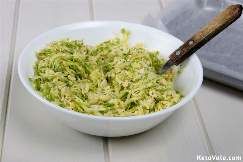 Mixing Zucchini mixture