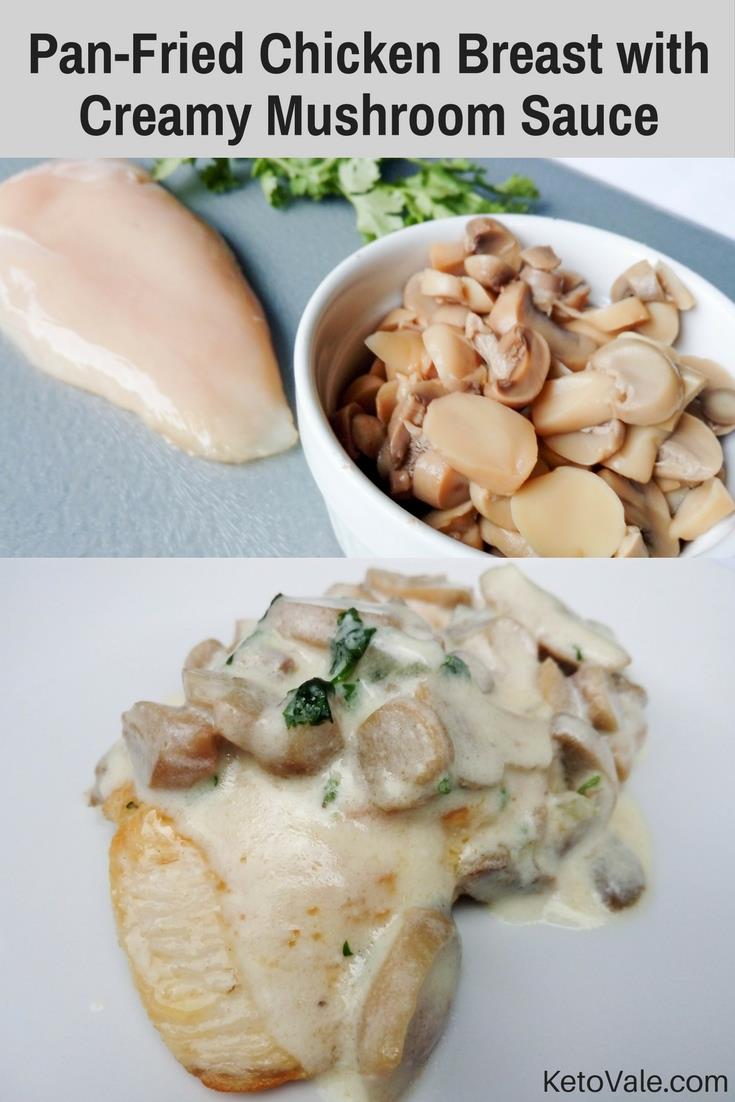 Pan-Fried Chicken with Mushroom Sauce