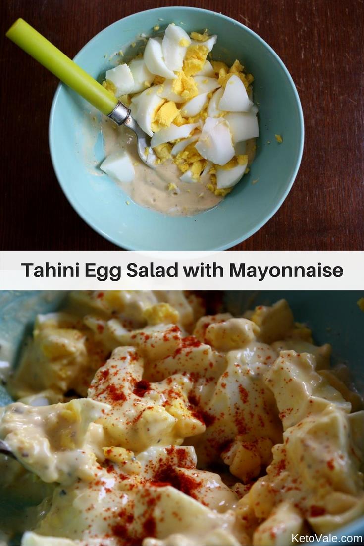 Tahini Egg Salad with Mayonnaise