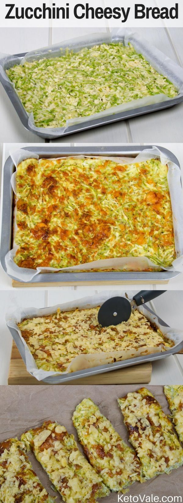 Keto Cheesy Zucchini Breadsticks Low Carb Recipe KetoVale