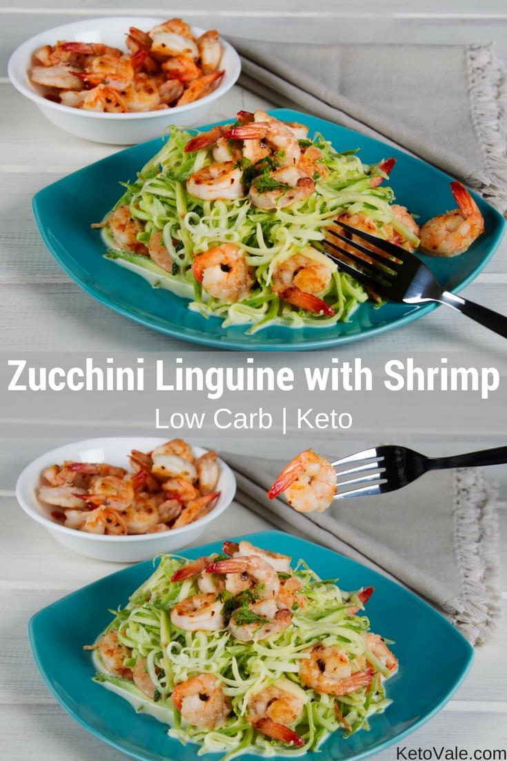 Zucchini Linguine With Shrimp