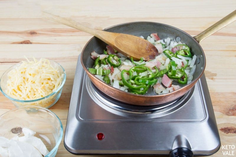 add jalapeno slices with salt pepper