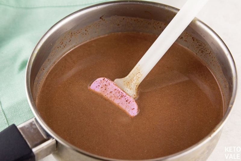 add melted chocolate yogurt